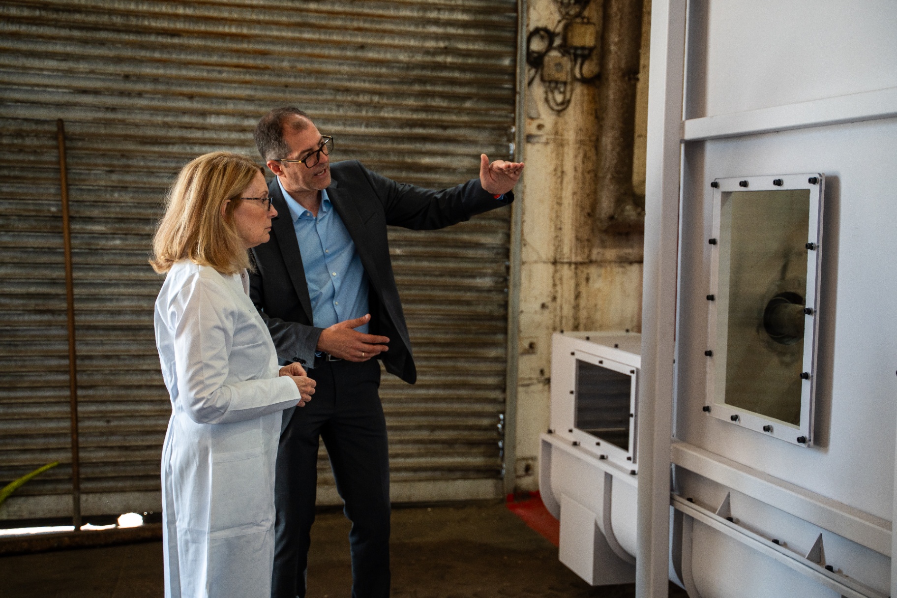 Technische Erläuterung an der Separationsanlage